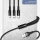 USAMS Kabel pleciony 3w1 1,5m 2Aczarny (lightning/microUSB/USB-C) - 1568988 - zdjęcie 3